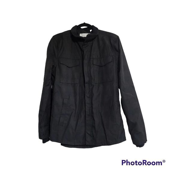 Five Four mens jacket S Black Zip Fronts Pockets - Picture 1 of 4